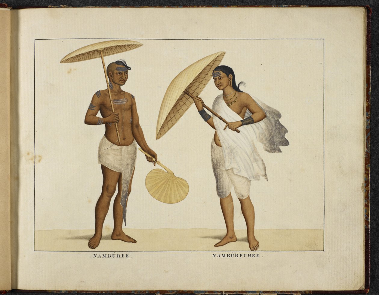 Deux Brahmanes du Kerala, vers 1828 - English School