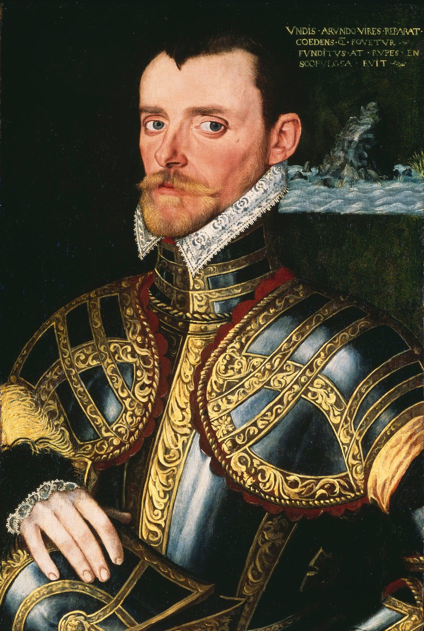 Amiral Sir Richard Hawkins (1532-1595), vers 1590 - English School