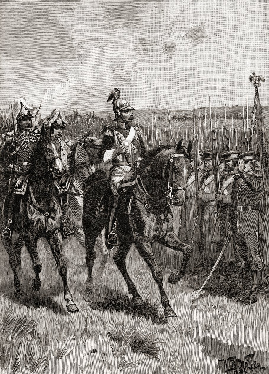 Alexandre II de Russie passant en revue son armée à Sébastopol pendant la guerre de Crimée - English School