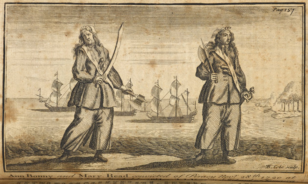 Ann Bonny et Mary Read pirates - English School