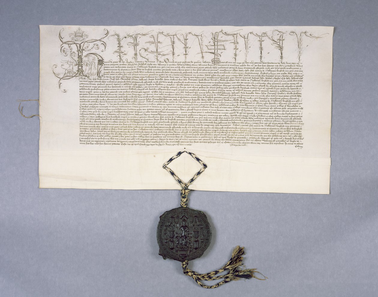 Archive 11980 : Charte enregistrant la concession par le roi Henri VI au New College d