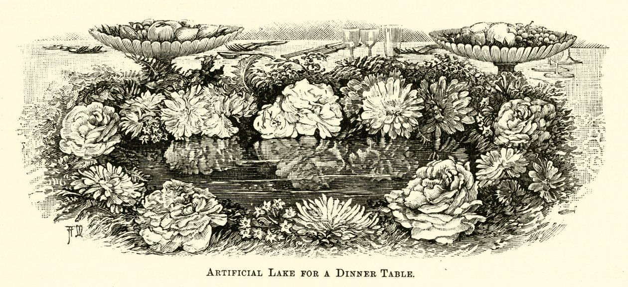 Lac artificiel pour une table d