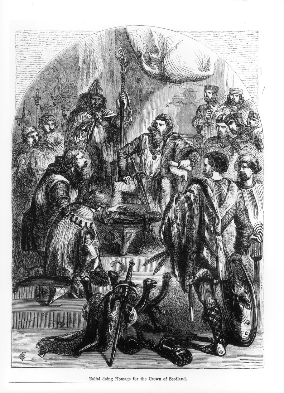 Baliol (1249-1315) rendant hommage pour la couronne d