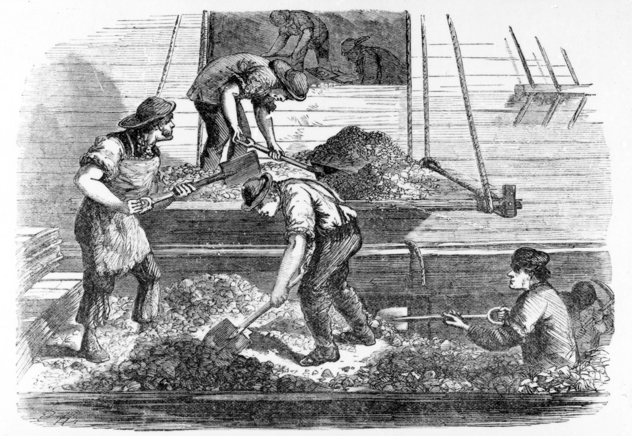 Les débardeurs au travail dans le Pool, illustration de 