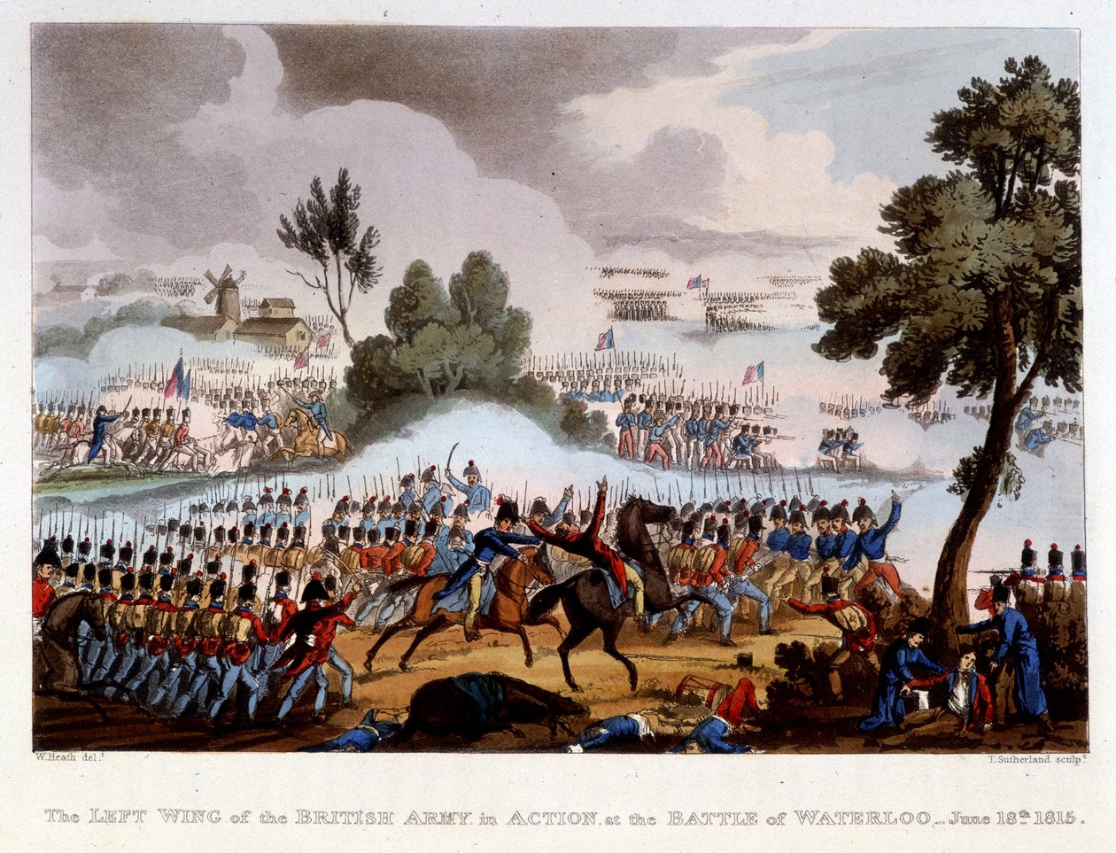 Bataille de Waterloo, 18 juin - English School