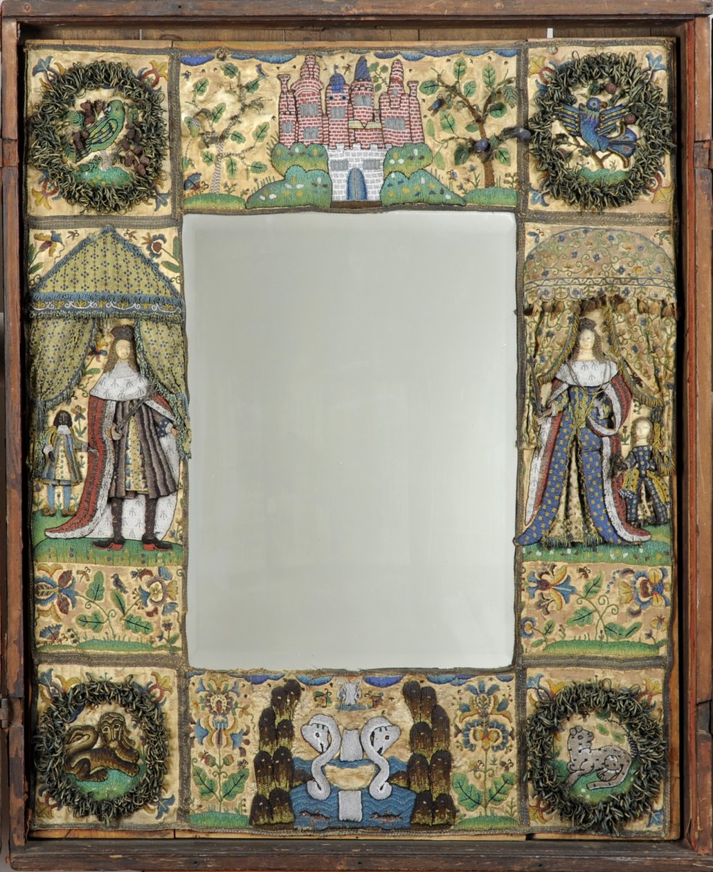 Miroir en perles, c. 1672-79 - English School