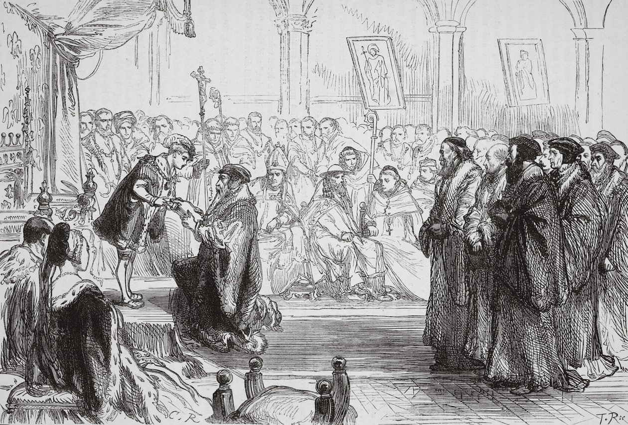 Beza présentant la Confession de l