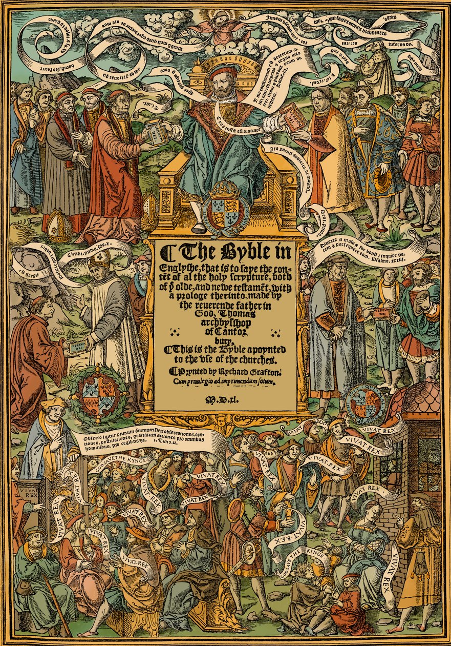 Bible - page de titre - English School