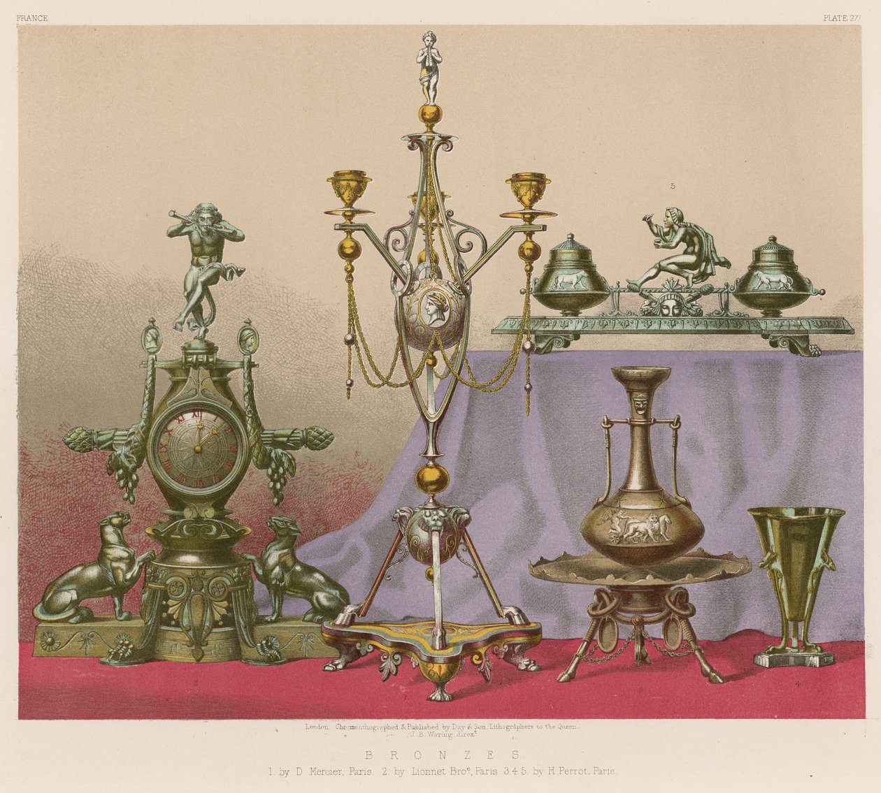 Bronzes (chromolitho) - English School
