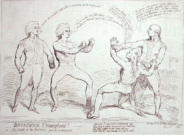 Brunswick Triumphant! publié par J. Aitken en 1789 - English School