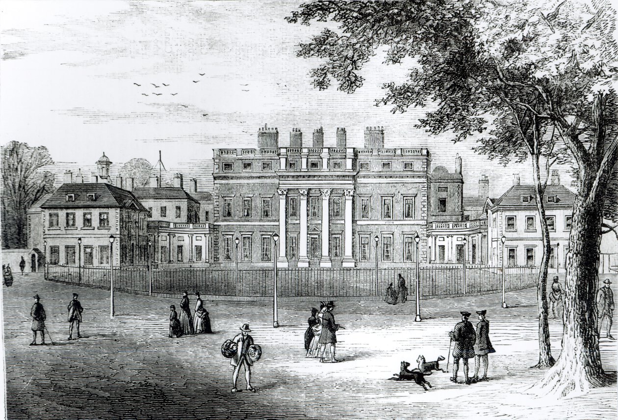 Buckingham House en 1775, de 