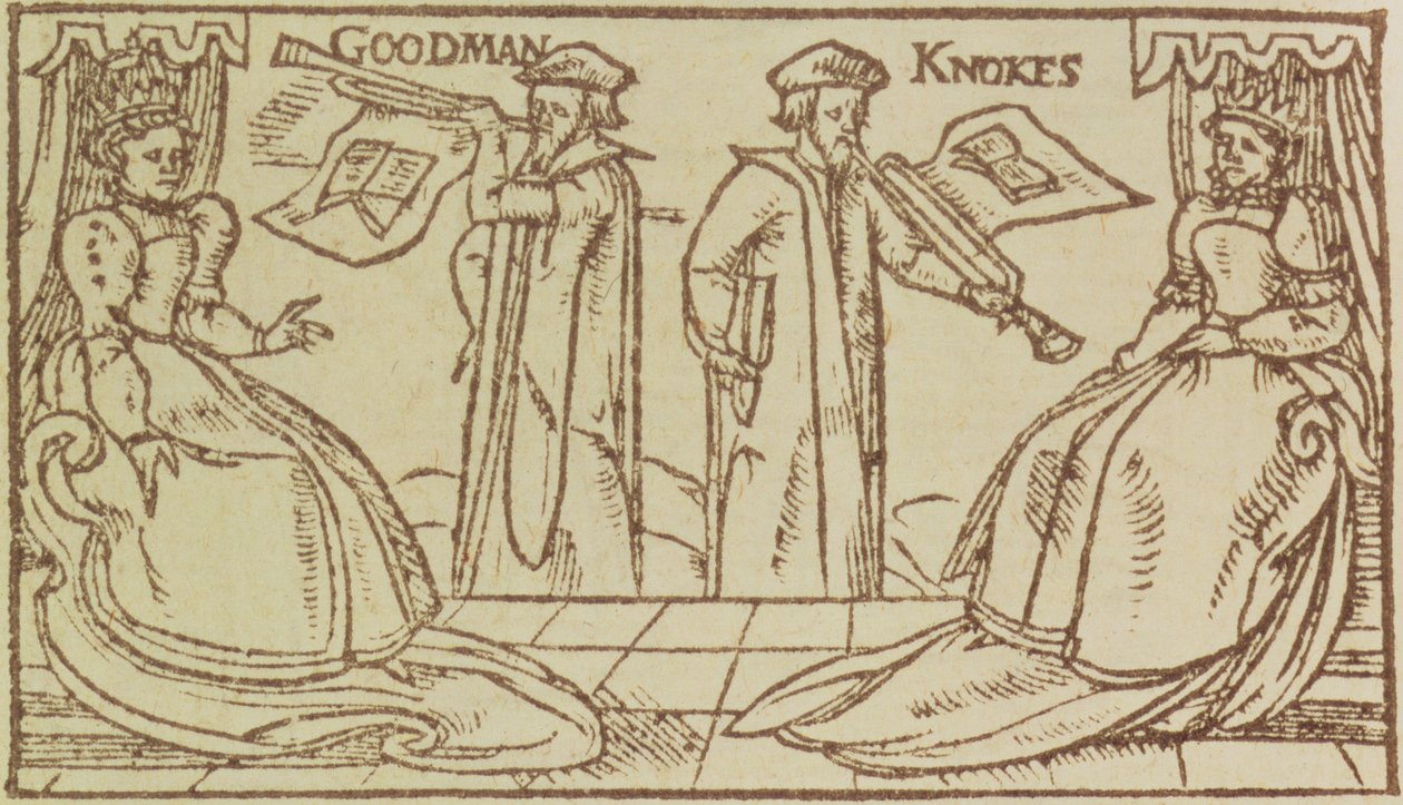 John Knox et Christopher Goodman haranguant la reine Marie d