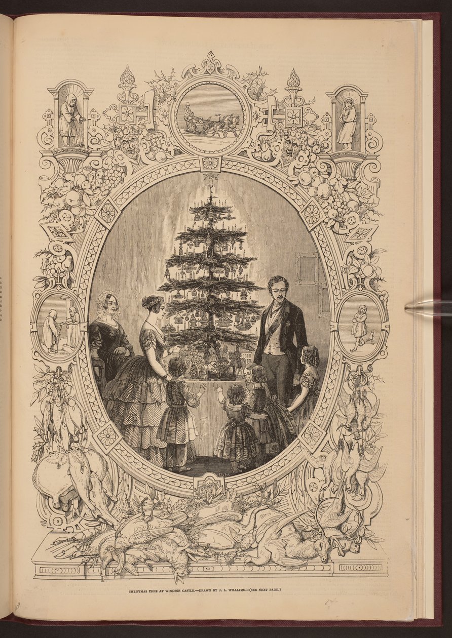 Arbre de Noël au château de Windsor, dans le supplément de Noël de 
