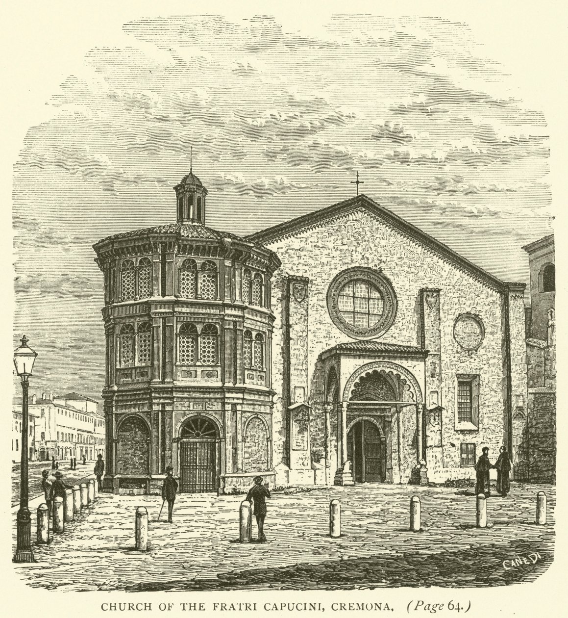 Église des Fratri Capucini, Crémone (gravure) - English School