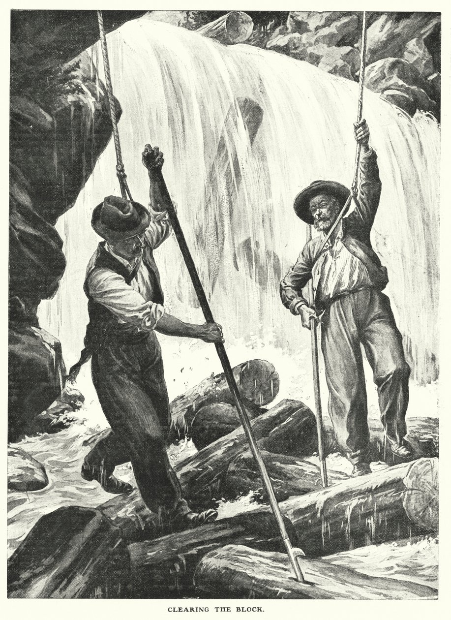 Dégager le bloc (gravure) - English School