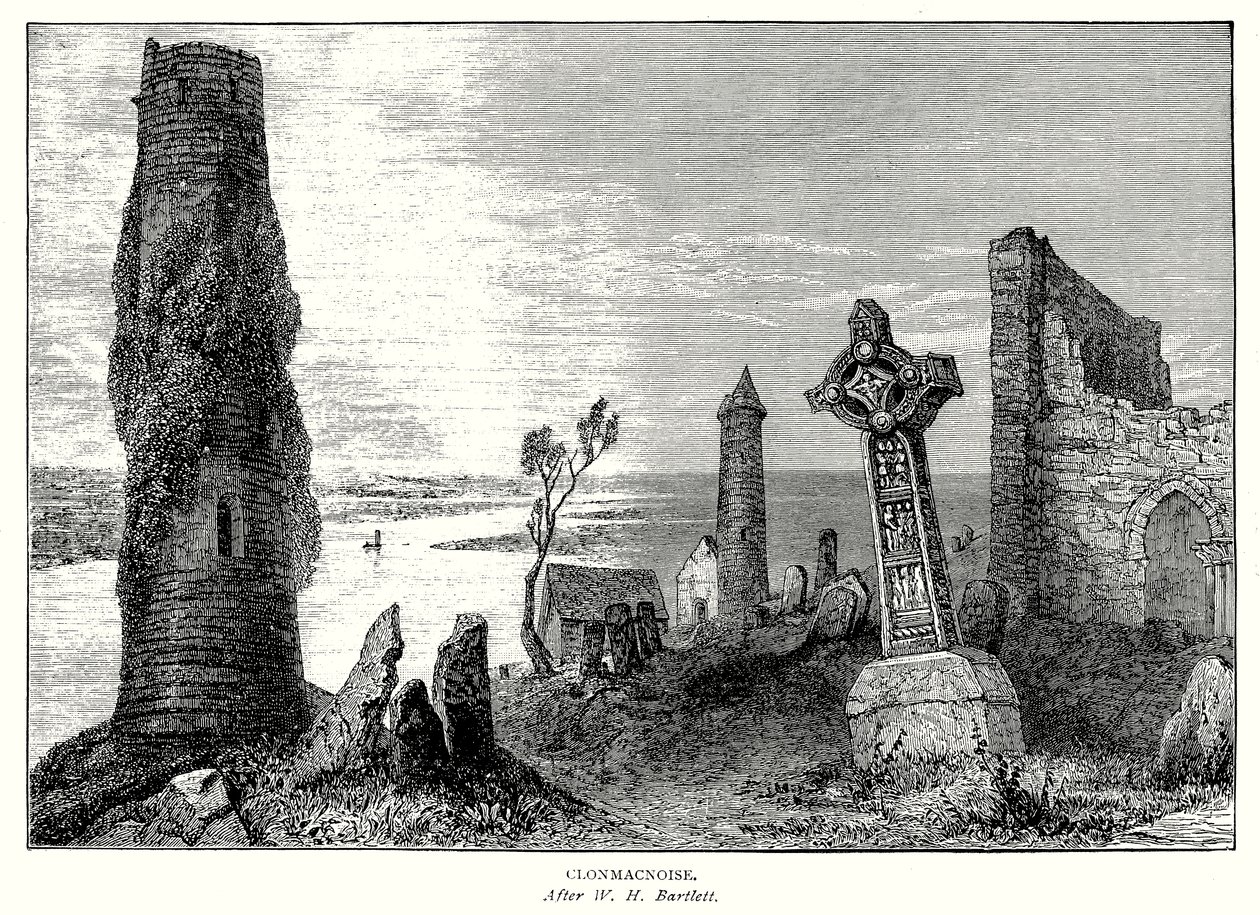 Clonmachnoise (gravure) - English School