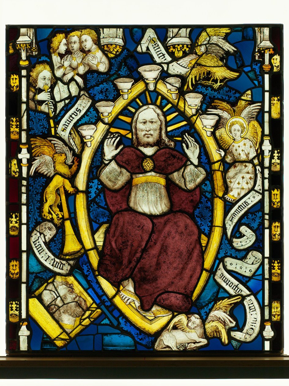 Panneau conservé de la Grande Fenêtre Est à York Minster : 
