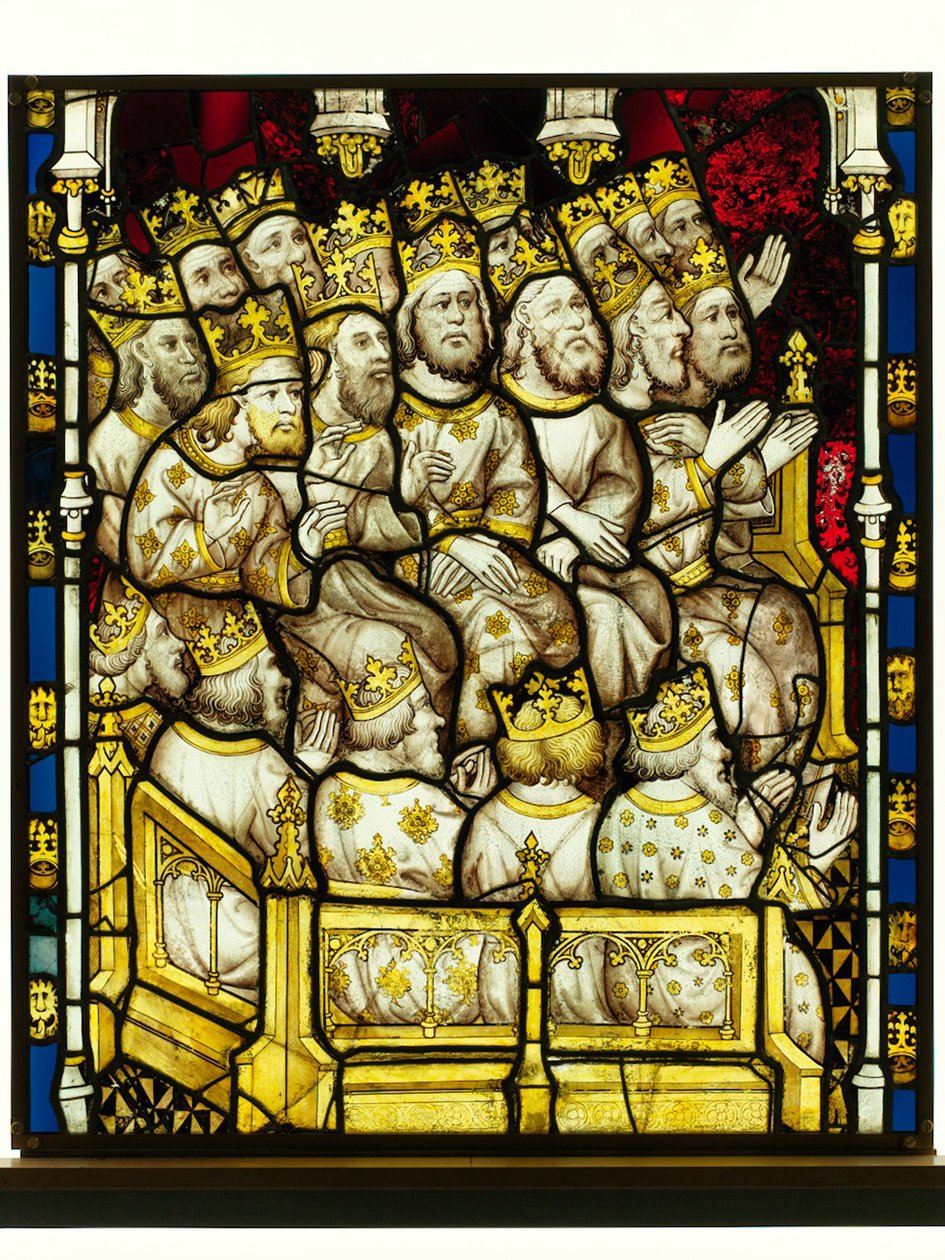 Section conservée de la Grande Fenêtre Est à York Minster : 