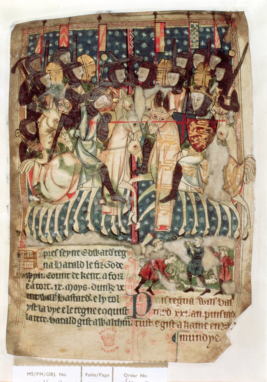 Guillaume tuant Harold à la bataille de Hastings, des 