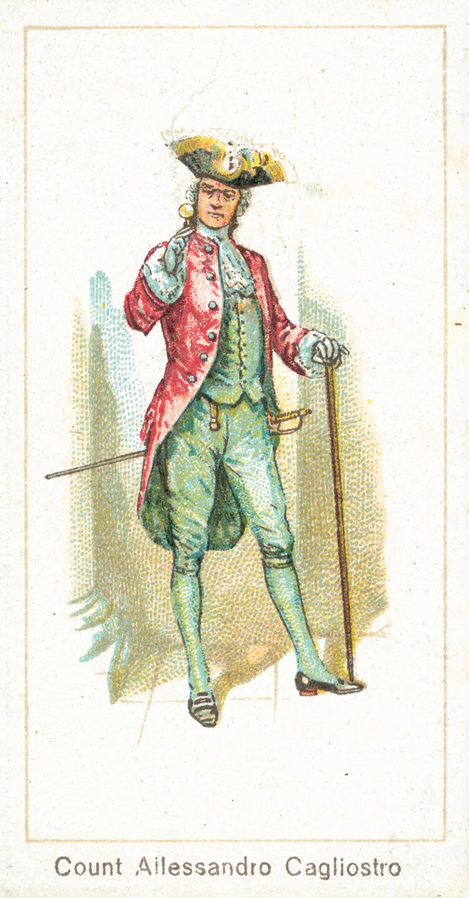 Comte Allessandro Cagliostro (chromolitho) - English School