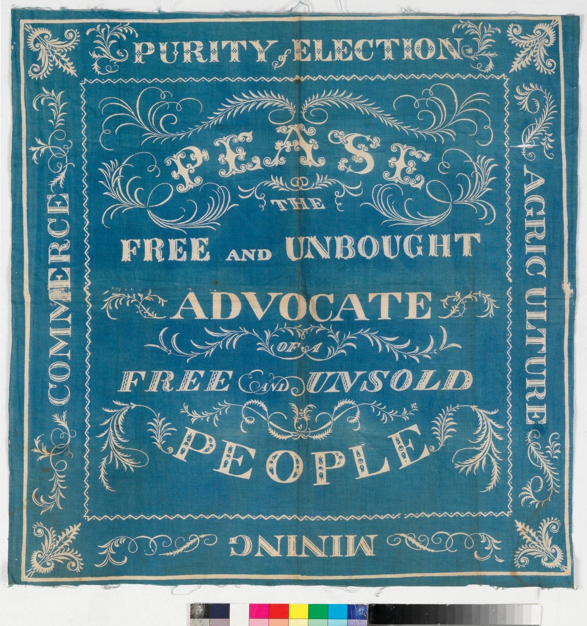 Bannière électorale de Darlington pour Joseph Pease, 1832 - English School