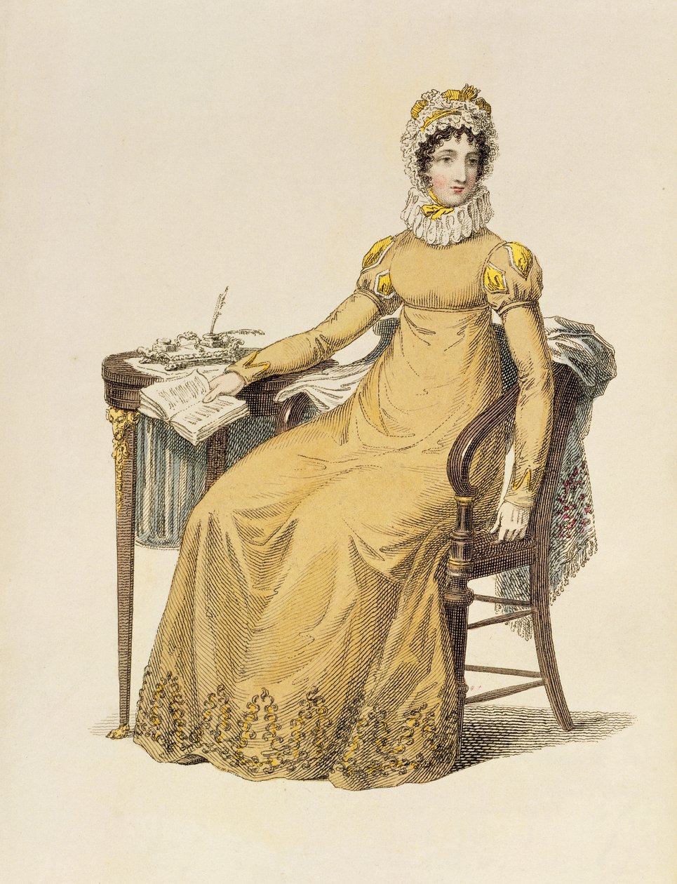 Robe de jour, planche de mode de Ackermann