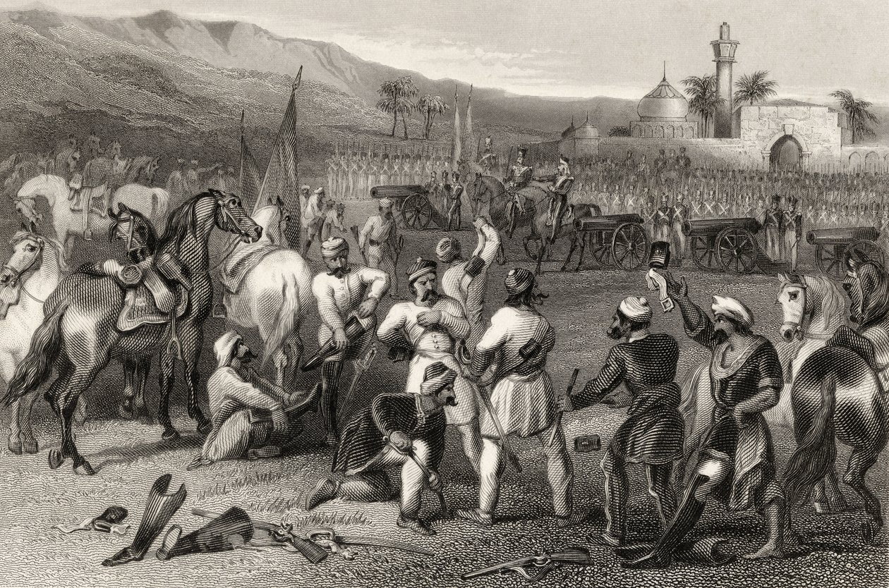 Désarmer le 11e Cavalerie Irrégulière à Berhampore en 1857, de 