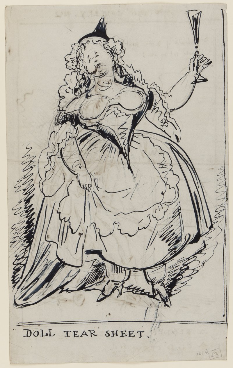 Doll Tear Sheet, c.1825 - English School