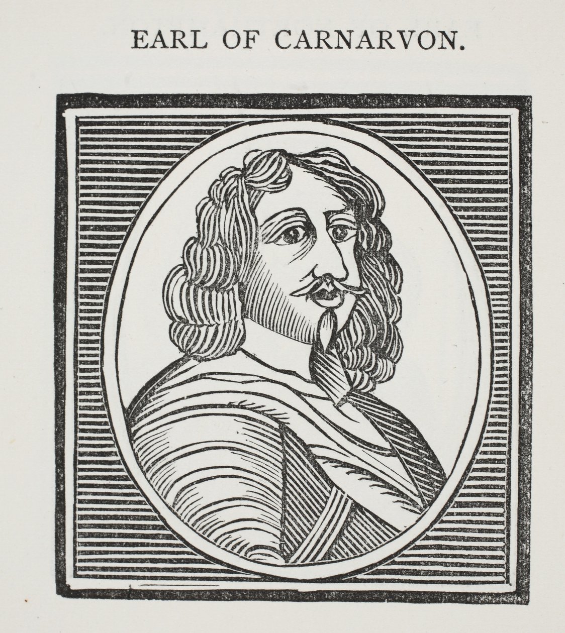 Comte de Carnarvon, illustration de Chap-books du XVIIIe siècle par John Ashton, pub. 1882 - English School
