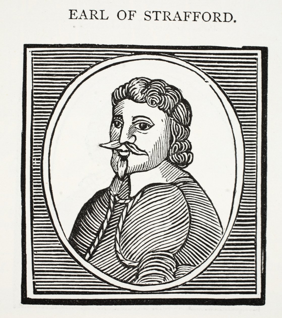 Comte de Strafford, illustration de Chap-books du XVIIIe siècle par John Ashton, pub. 1882 - English School