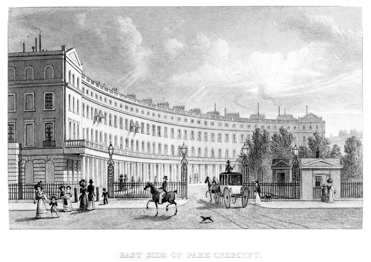 Côté est de Park Crescent, 1830 - English School
