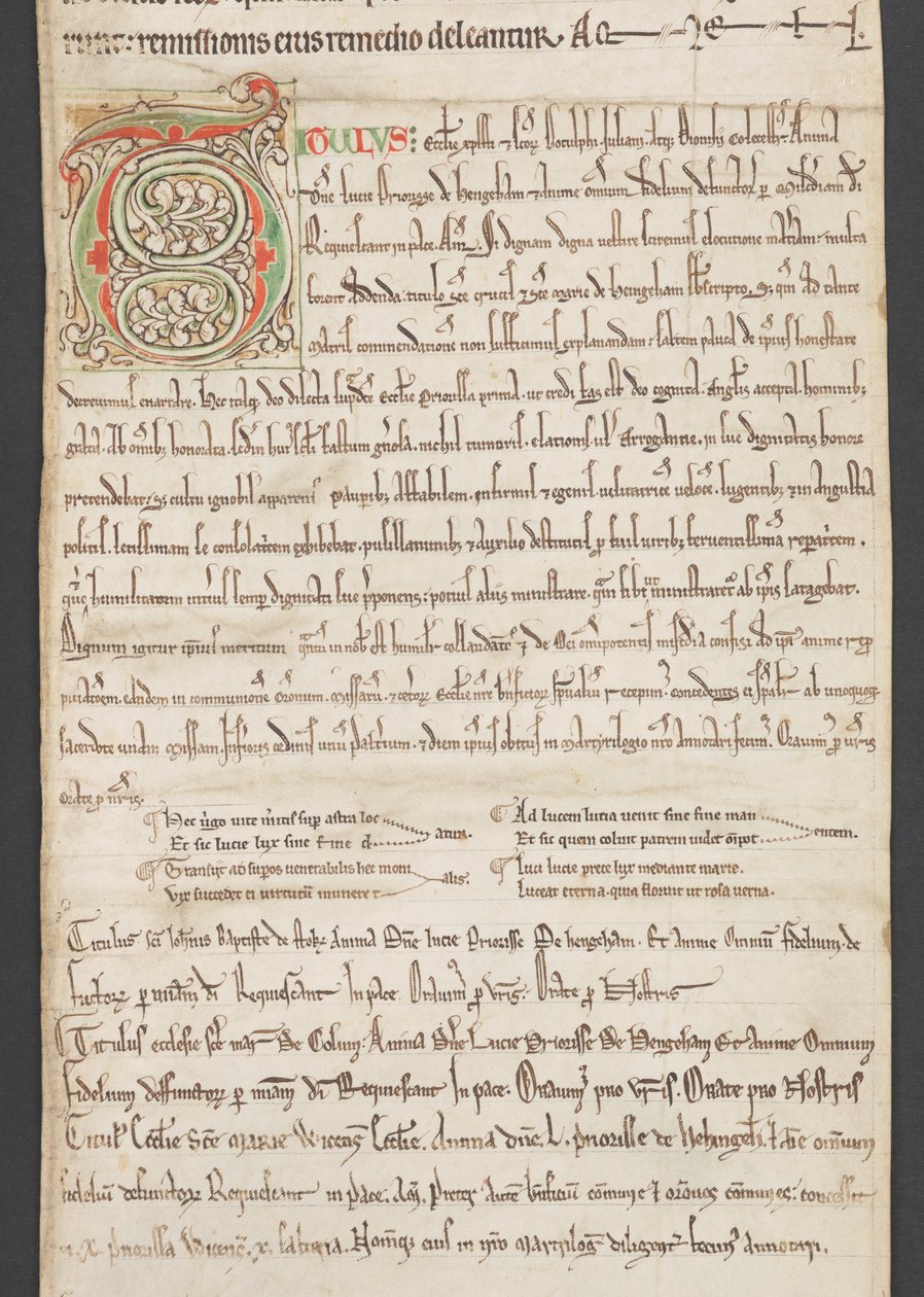 Egerton MS 2849, Membrane III, vers 1225-30 (vélin) - English School