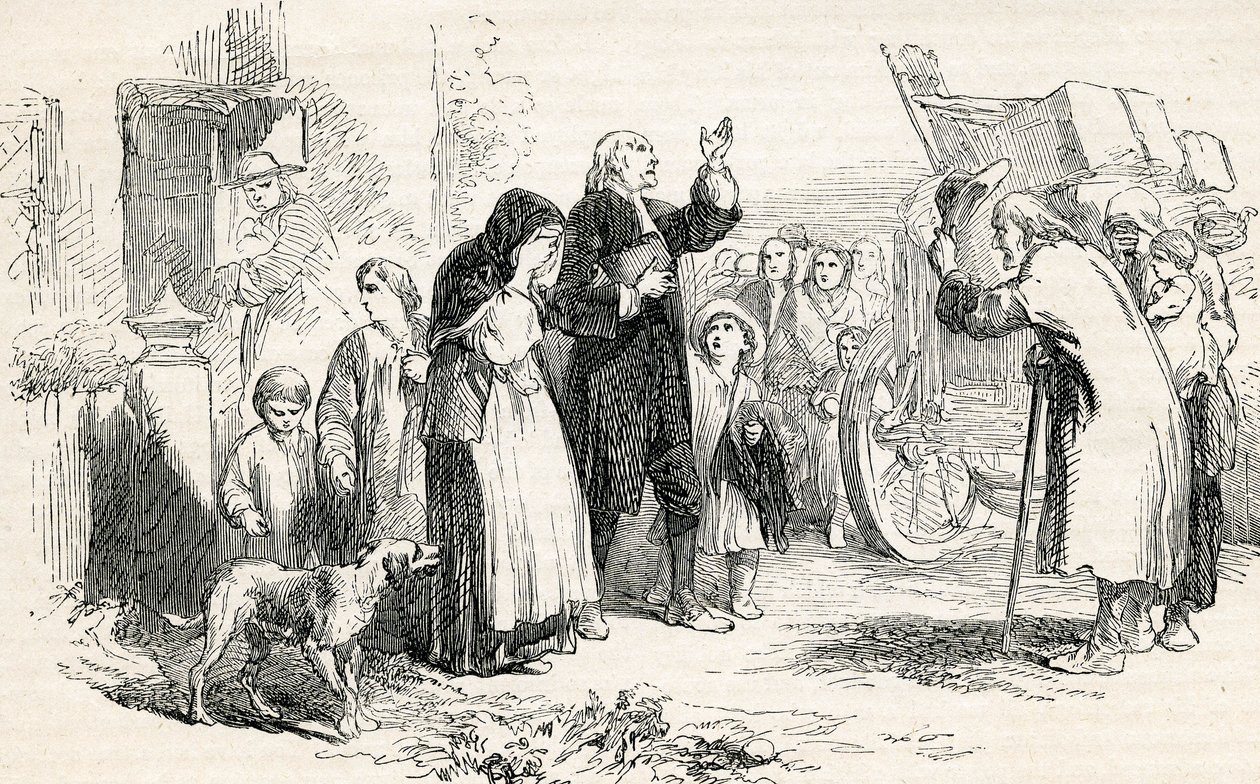 Expulsion des non-conformistes le jour de la Saint-Barthélemy - English School