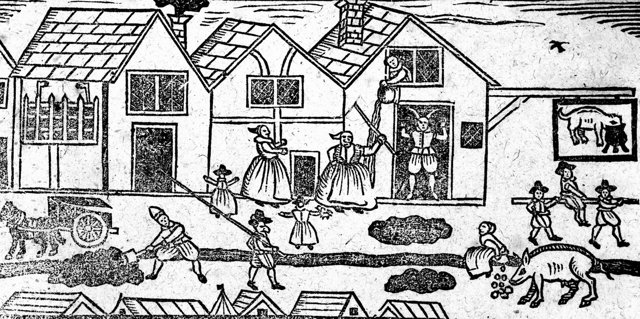 Scène de rue élisabéthaine, tirée d