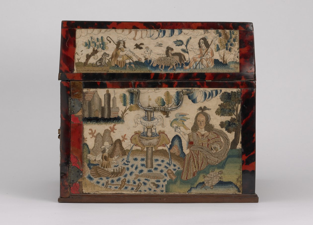 Coffret brodé, vers 1660 - English School