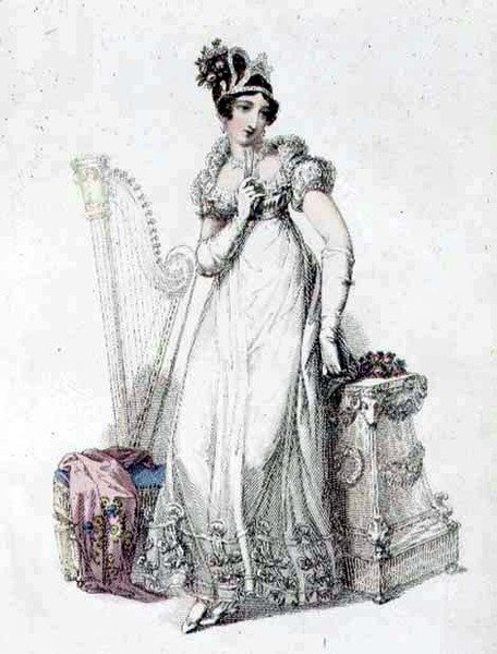 Robe de soirée, planche de mode de l