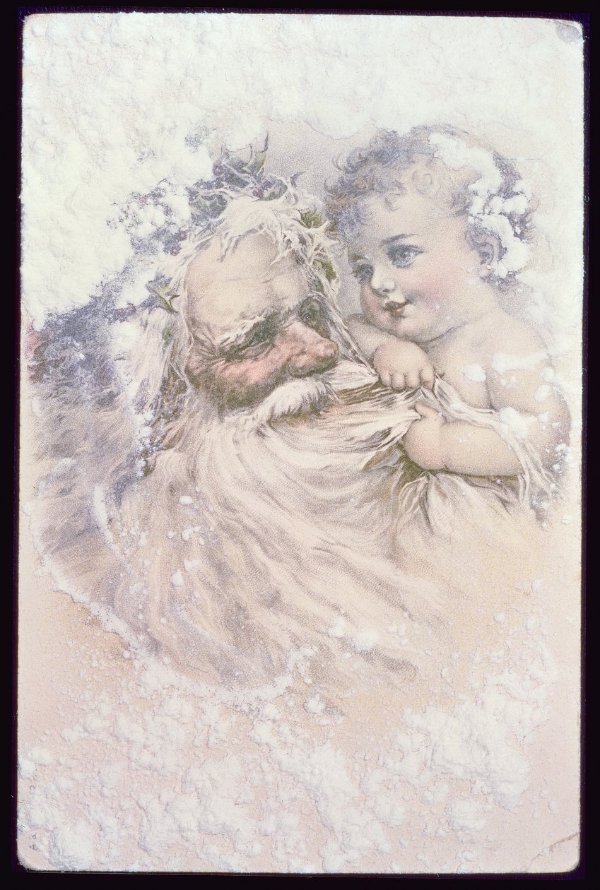 Père Noël et un enfant - English School