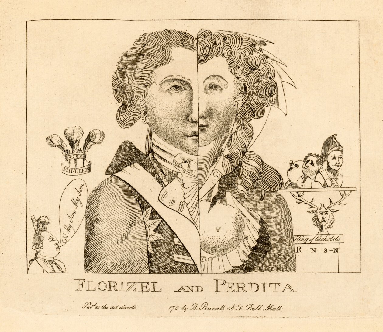 Florizel et Perdita, pub. c.1783 - English School