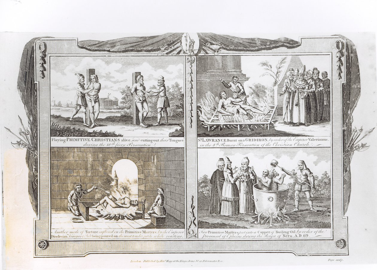 Quatre méthodes de torture utilisées sur les martyrs primitifs - English School