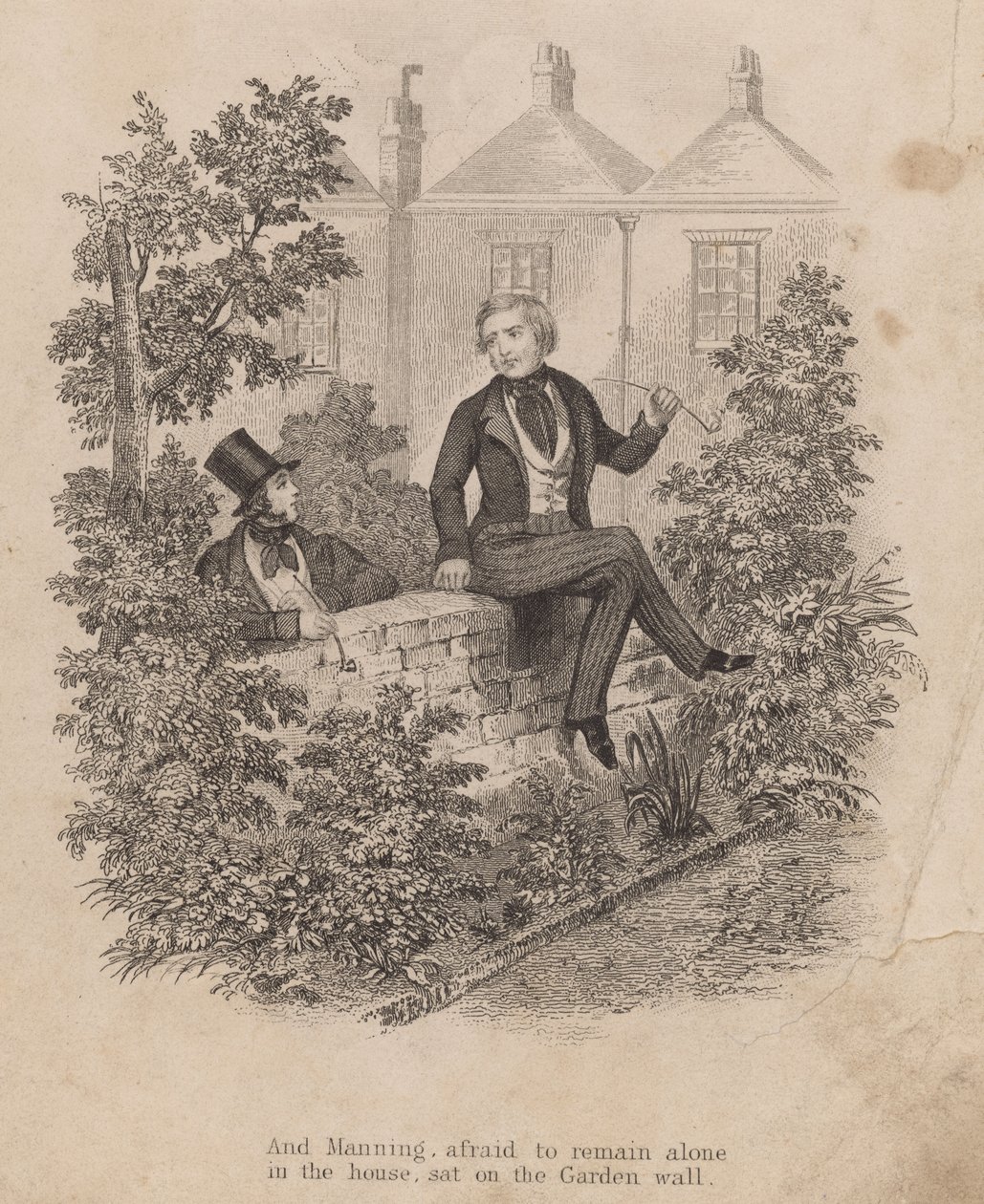 Frederick George Manning assis sur un mur après le meurtre de Patrick O