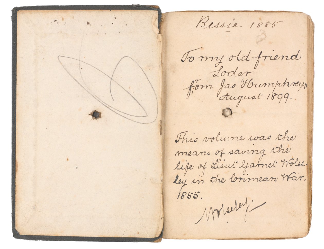Livre de grammaire française et anglaise appartenant au lieutenant Garnet Joseph Wolseley - English School
