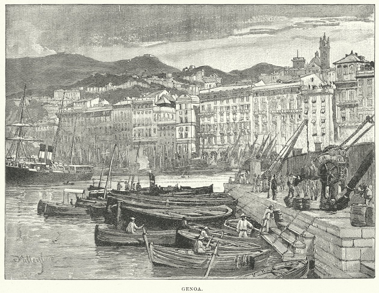 Gênes (gravure) - English School