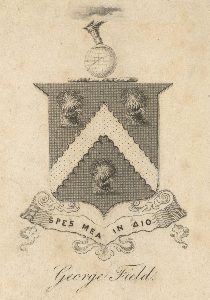 George Field, ex-libris armorial, de 