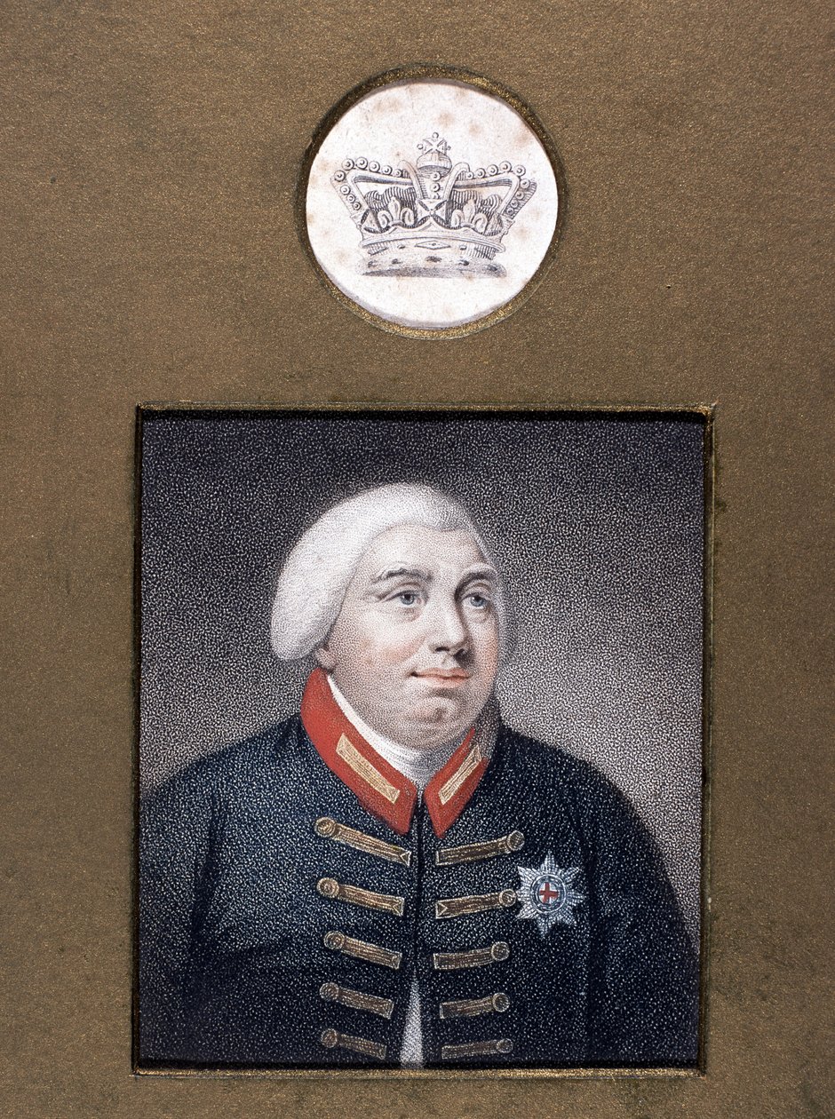 George III (1738-1820) en uniforme de Windsor, vers 1790 - English School