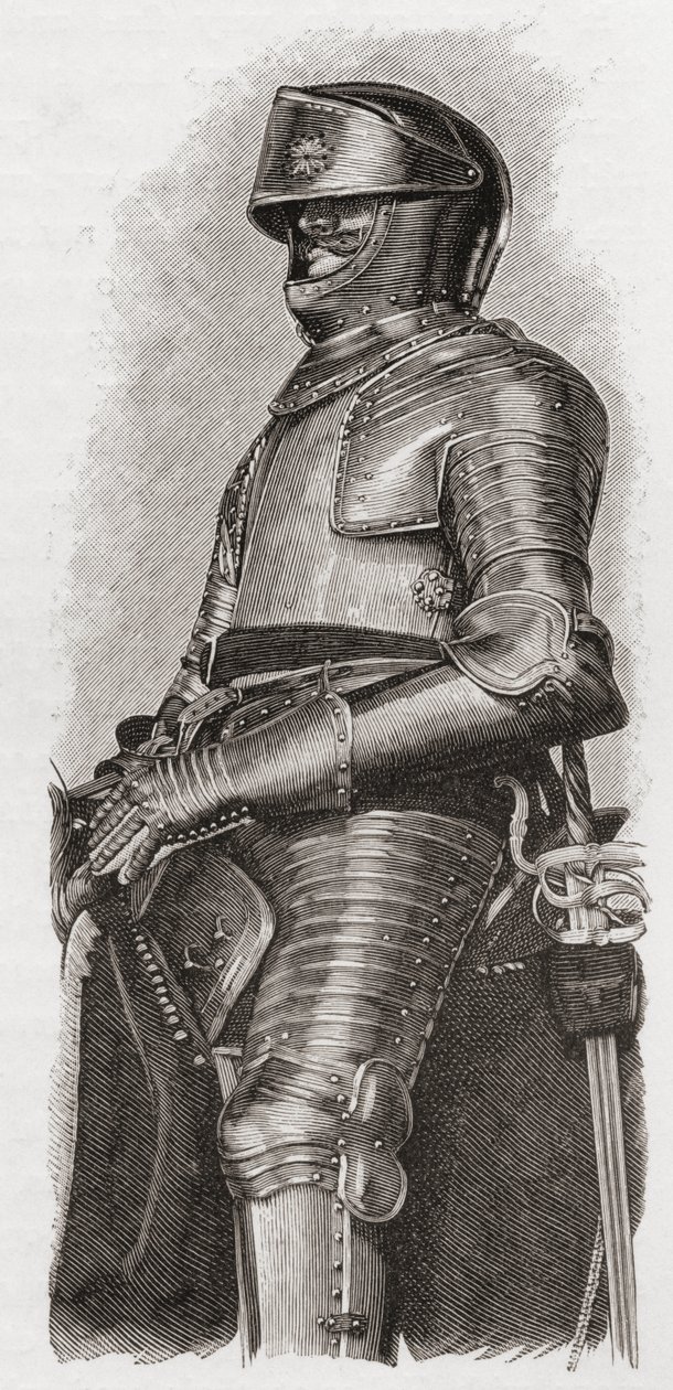 Armure dorée offerte à Charles Ier par la ville de Londres, tirée de 