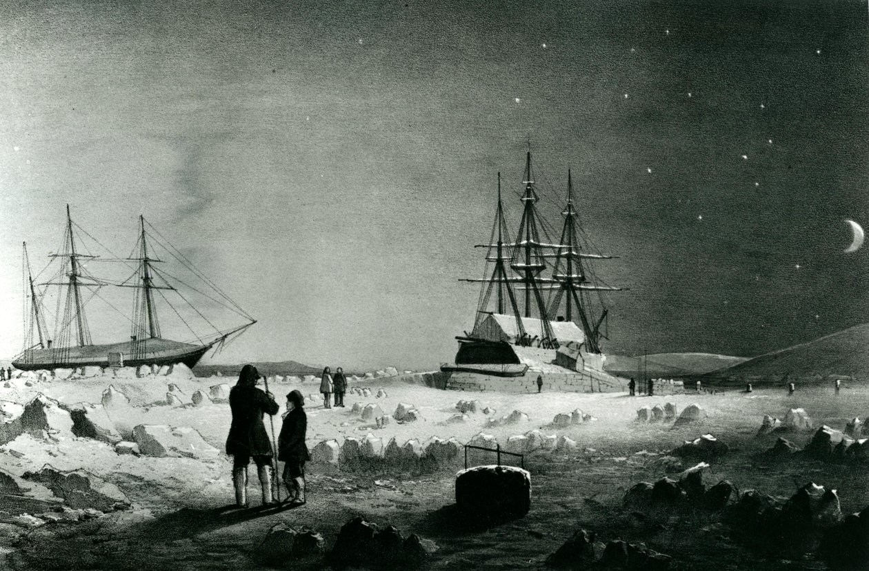 HMS Assistance et Pioneer en quartiers d