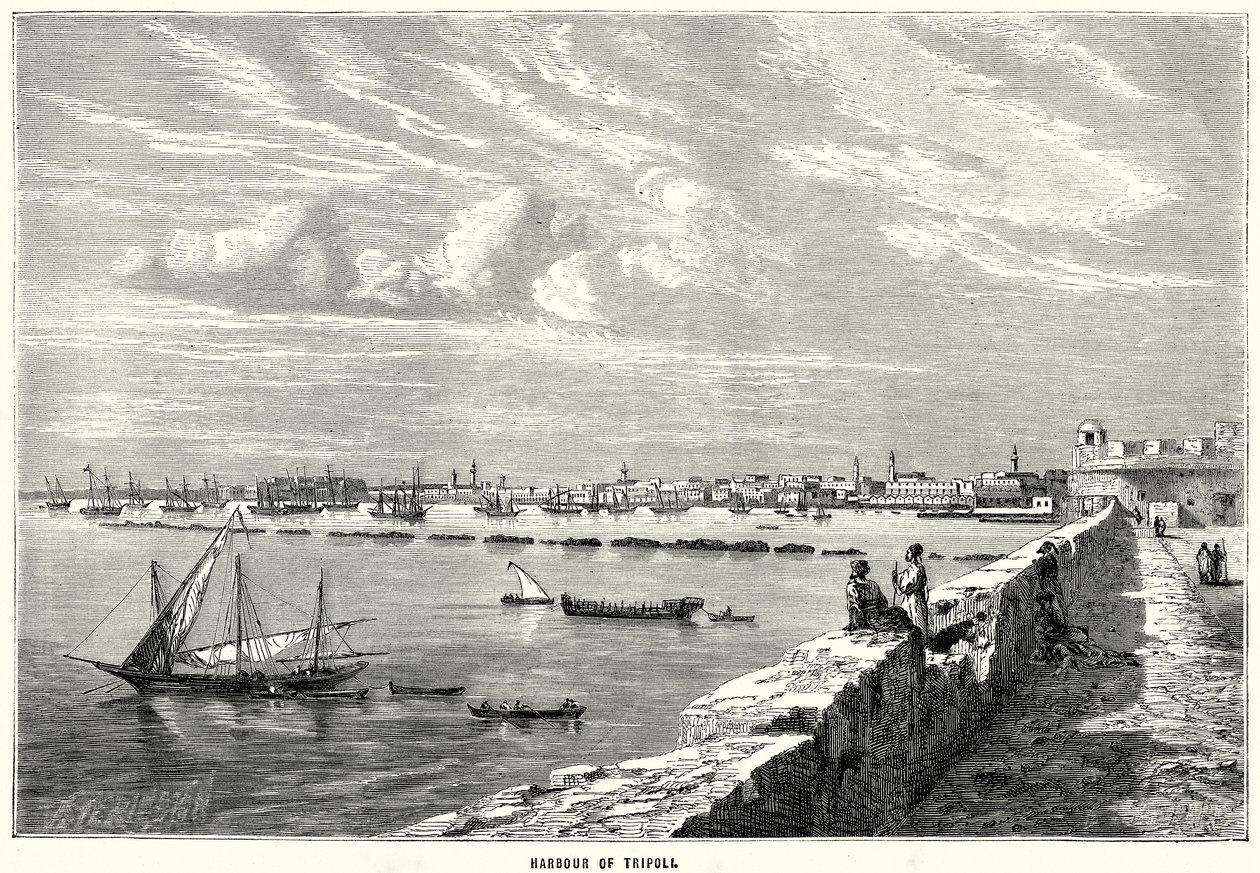 Port de Tripoli (gravure) - English School