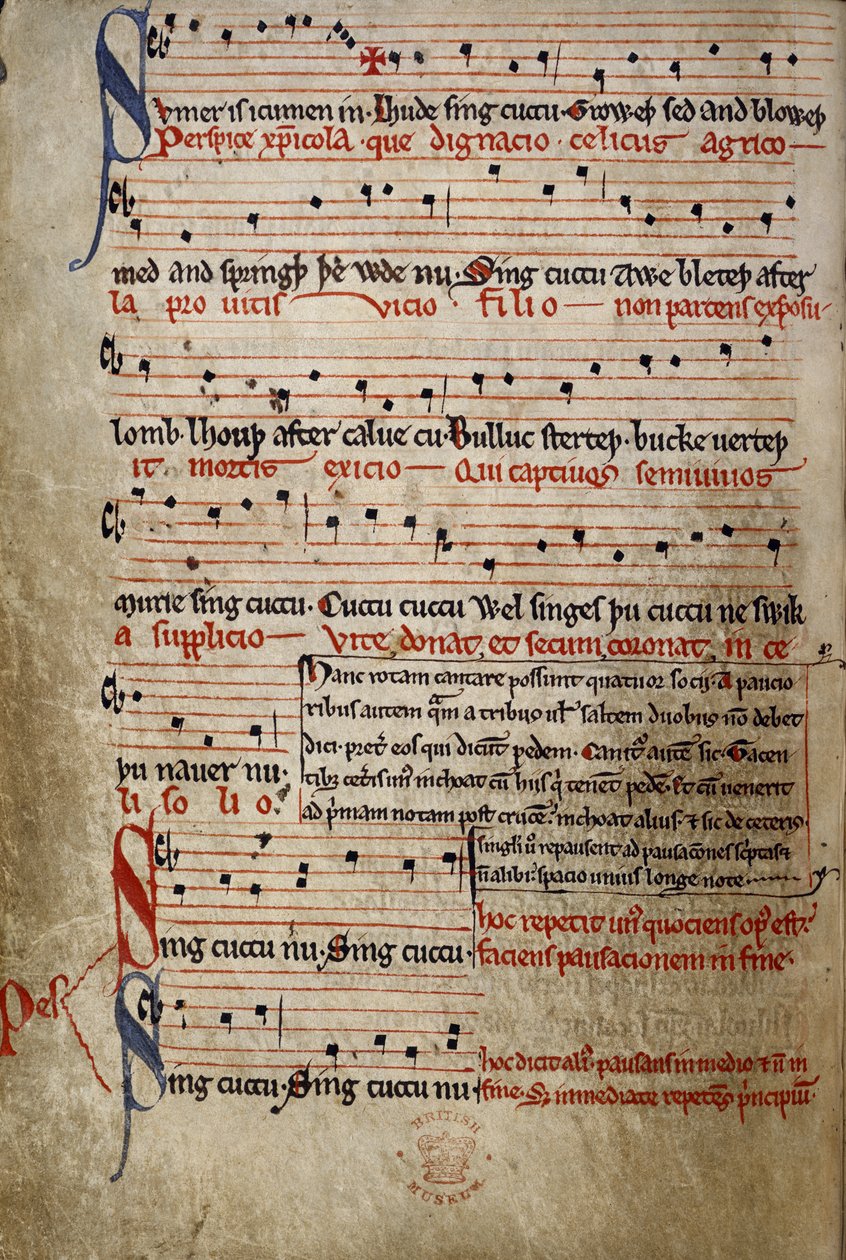 Sumer is icumen in, du Canon d