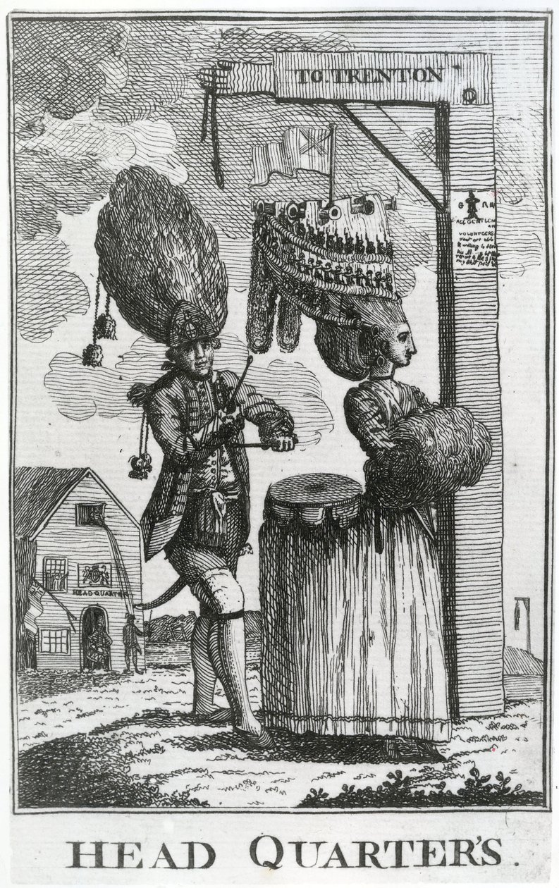 Quartier général, 1777 - English School