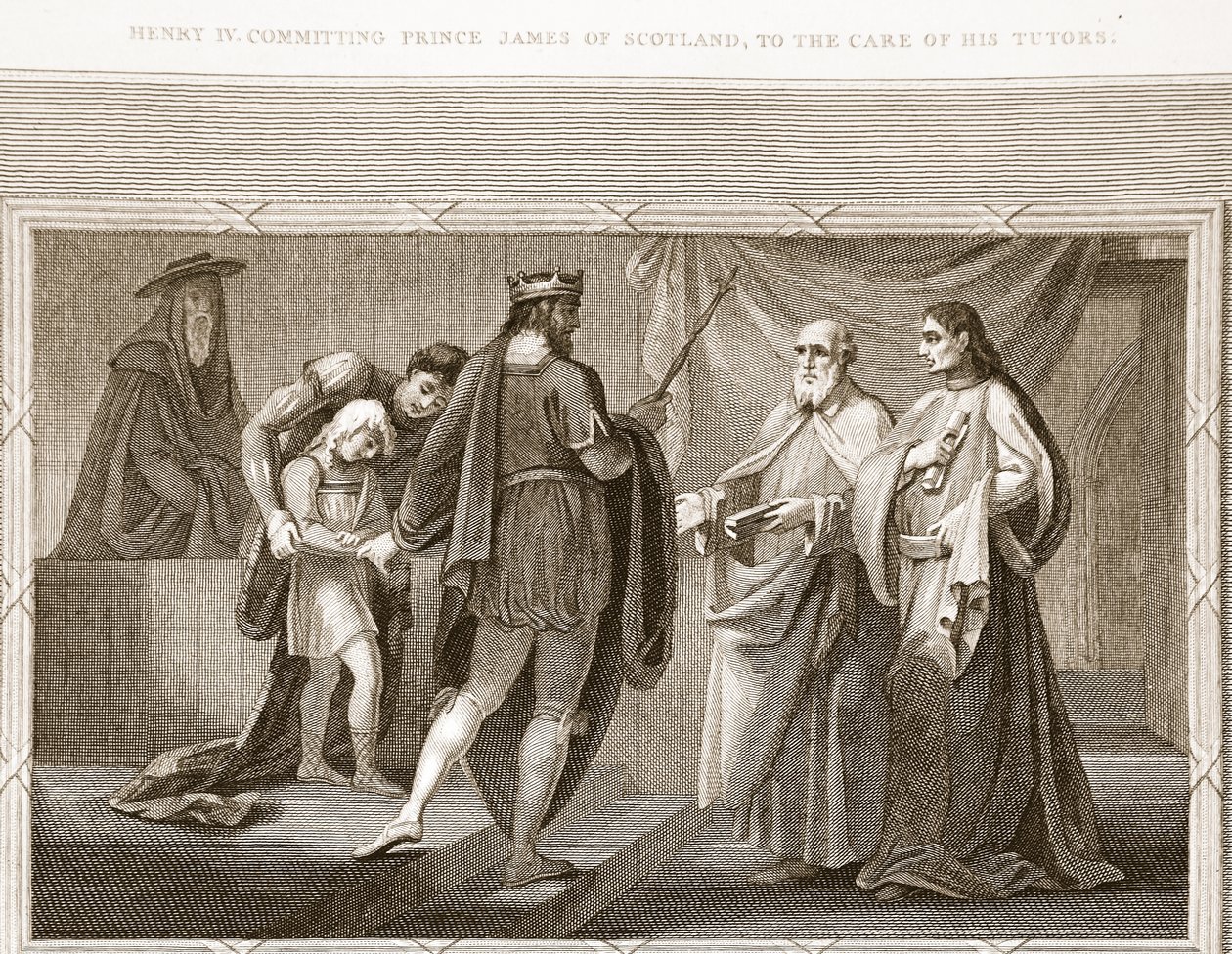Henri IV confiant le prince James d